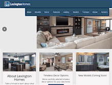 Tablet Screenshot of lexington-homes.com